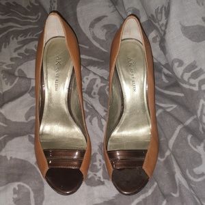 Anne Klein saddle and brown heels